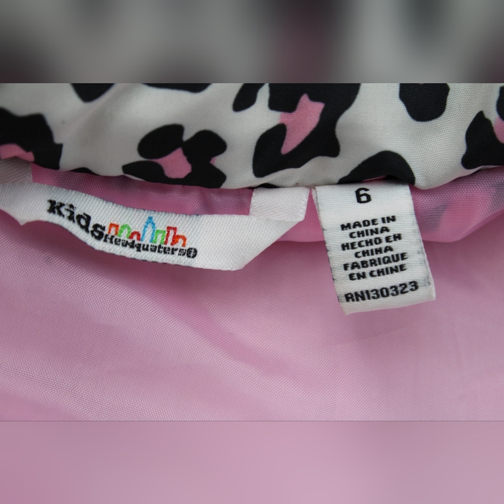 Kids Headquarters Cheetah Print Puffer Vest – Size 6 - Picture 5 of 6